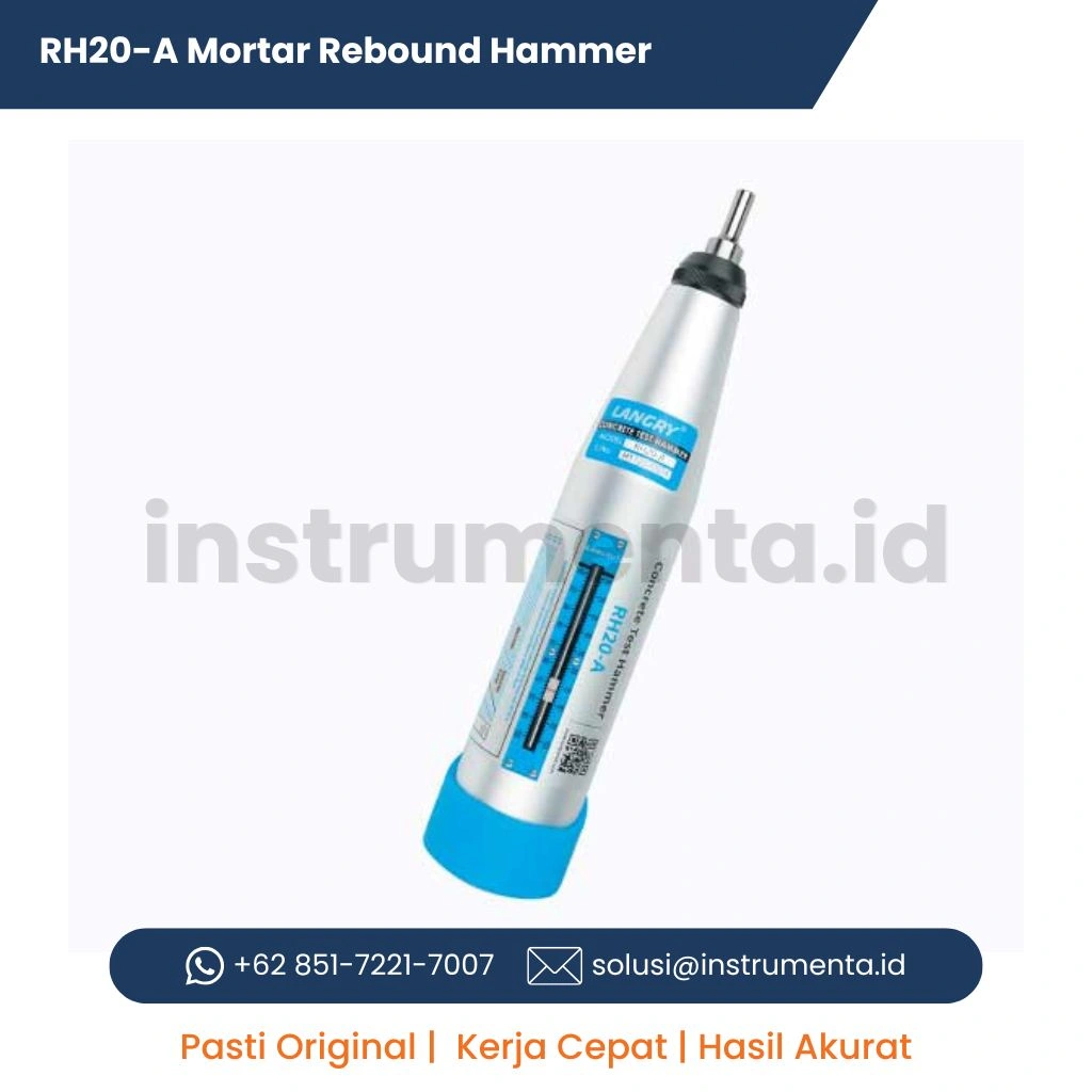 Distributor Mortar Rebound Hammer LANGRY RH20-A Alat Uji Kekuatan Tekan Mortar dan Bata NDT